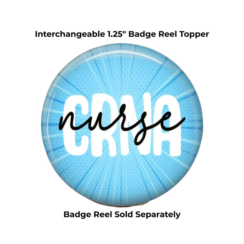 CRNA Badge Topper Certified Registered Nurse Anesthetist Anesthesia Gift